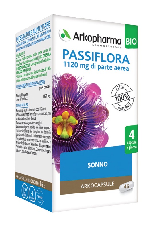 ARKO CAPSULE PASSIFLORA 45 CAPSULE BIO - Farmapanda Srl