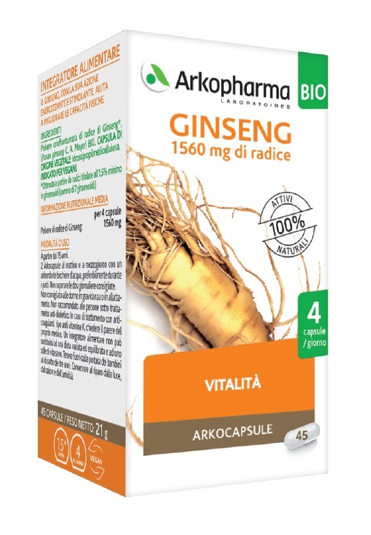 ARKOCPS GINSENG 45 CAPSULE BIO - Farmapanda Srl