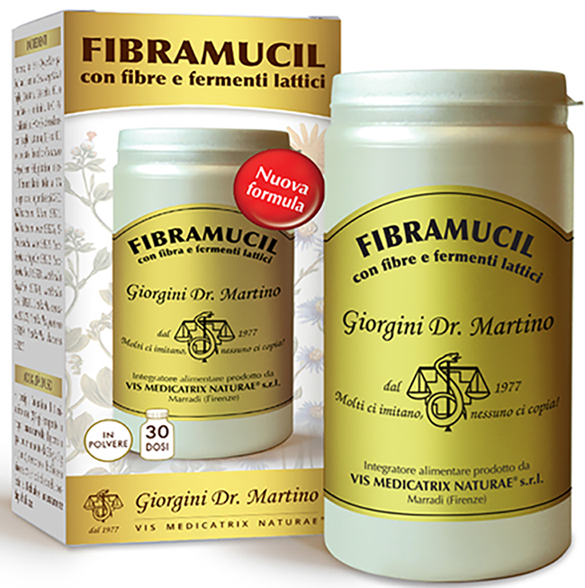 FIBRAMUCIL CON FIBRE E FERMENTI LATTICI POLVERE 120 G - Farmapanda Srl