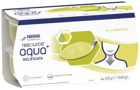RESOURCE AQUA ACQUA GELIFICATA+APPLEPEAR CUP 6 4X125 G - Farmapanda Srl