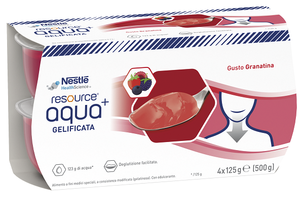 RESOURCE AQUA ACQUA GELIFICATA+GRENADA CUP 6 4X125 G - Farmapanda Srl