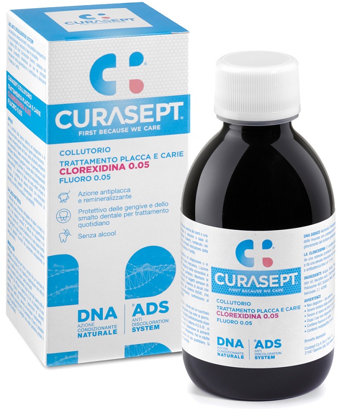 CURASEPT COLLUTORIO 0,05 ADS + DNA 200 ML - Farmapanda Srl