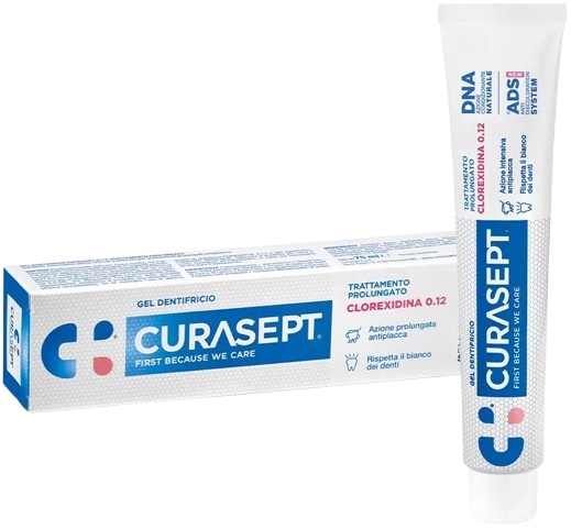 CURASEPT DENTIFRICIO 0,12 75 ML ADS+DNA - Farmapanda Srl