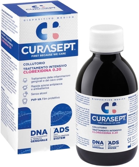 CURASEPT COLLUTORIO 0,20 ADS + DNA 200 ML - Farmapanda Srl