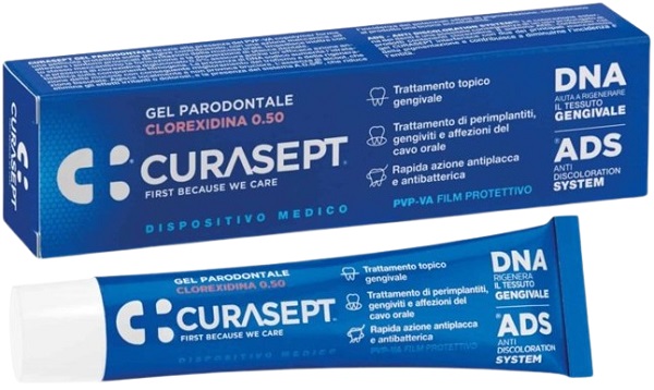 CURASEPT GEL PARODONTALE 0,5% 30 ML ADS + DNA - Farmapanda Srl
