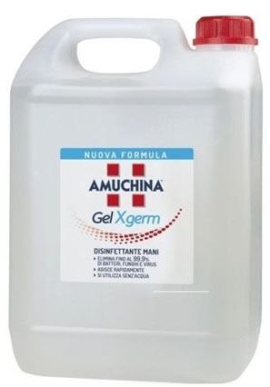AMUCHINA GEL X-GERM DISINFETTANTE MANI 5 LITRI - Farmapanda Srl