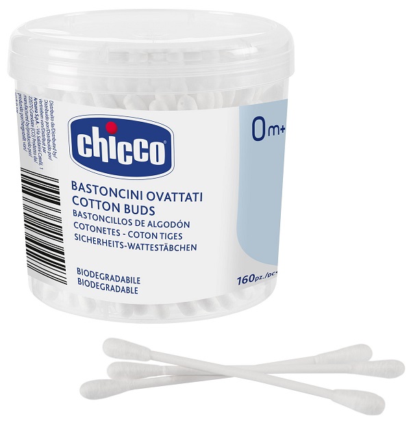 CHICCO BASTONCINI COTONATI 160 PEZZI - Farmapanda Srl