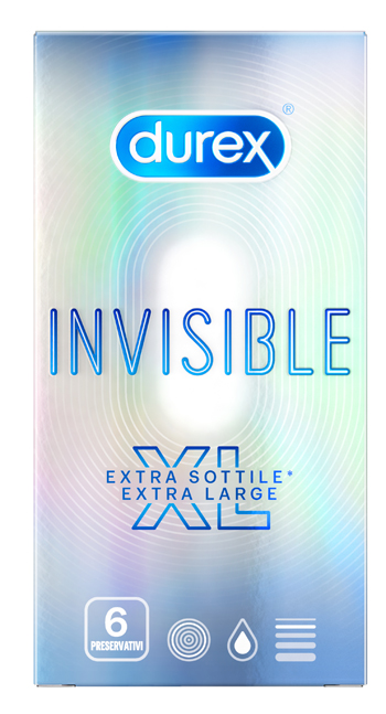 PROFILATTICO DUREX INVISIBLE XL 6 PEZZI - Farmapanda Srl