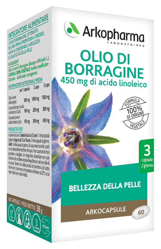 ARKOPHARMA OLIO DI BORRAGINE 60 PERLE - Farmapanda Srl