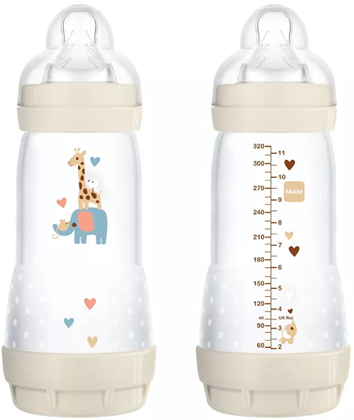 MAM BIBERON EASY START 320 ML 4+ TETTARELLA 3 NEUTRO - Farmapanda Srl