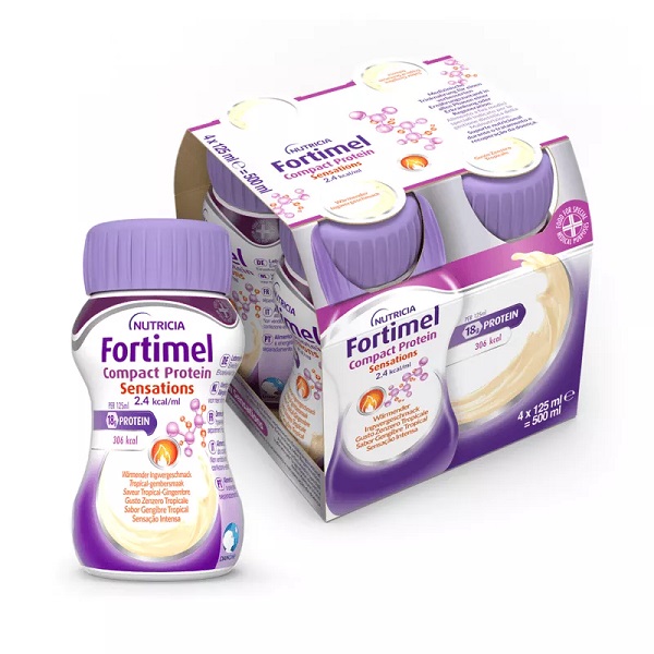 FORTIMEL COMPACT PROTEIN HOT TROPICAL ZENZERO 4 X 125 ML - Farmapanda Srl