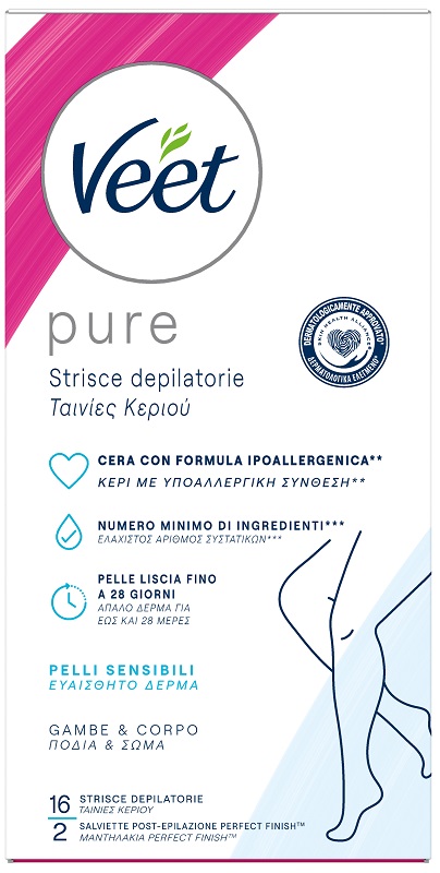 VEET STRISCE CORPO IPOALLERGENICHE 16 PEZZI - Farmapanda Srl