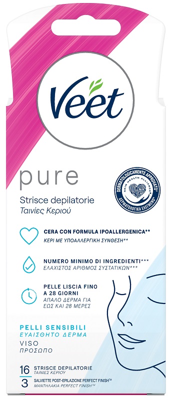 VEET STRISCE VISO IPOALLERGENICHE 16 PEZZI - Farmapanda Srl