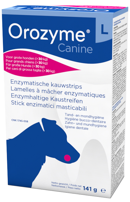 OROZYME CANINE STRISCE ENZIMATICHE MASTICABILI PER CANI DI TAGLIA GRANDE - Farmapanda Srl