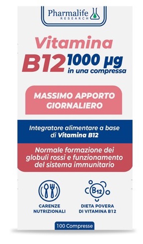 VITAMINA B12 100 COMPRESSE VITACURVEG - Farmapanda Srl