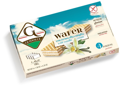 WAFER CON CREMA ALLA VANIGLIA 4 PORZIONI X 45 G - Farmapanda Srl