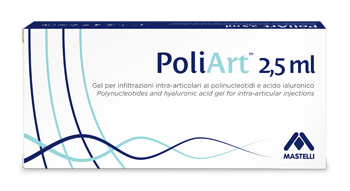 SIRINGA INTRA-ARTICOLARE PRERIEMPITA POLIART 2,5ML POLINUCLEOTIDI 10MG/ML E ACIDO IALURONICO 10MG/ML 2,5 ML - Farmapanda Srl