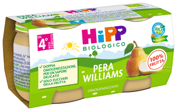 HIPP BIO OMOGENEIZZATO PERA WILLIAMS 2 X 80 G - Farmapanda Srl
