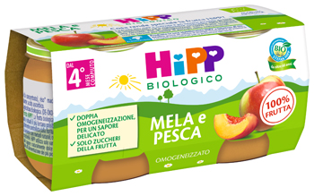 HIPP BIO OMOGENEIZZATO MELA/PESCA 2 X 80 G - Farmapanda Srl