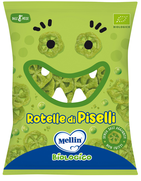 MELLIN SNACK BIO ROTELLE PISELLI 20 G - Farmapanda Srl