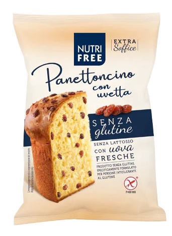 NUTRIFREE PANETTONCINO CON UVETTA 100 G - Farmapanda Srl