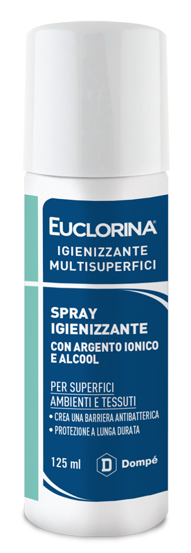 EUCLORINA IGIENIZZANTE MULTISUPERFICI SPRAY 125 ML - Farmapanda Srl