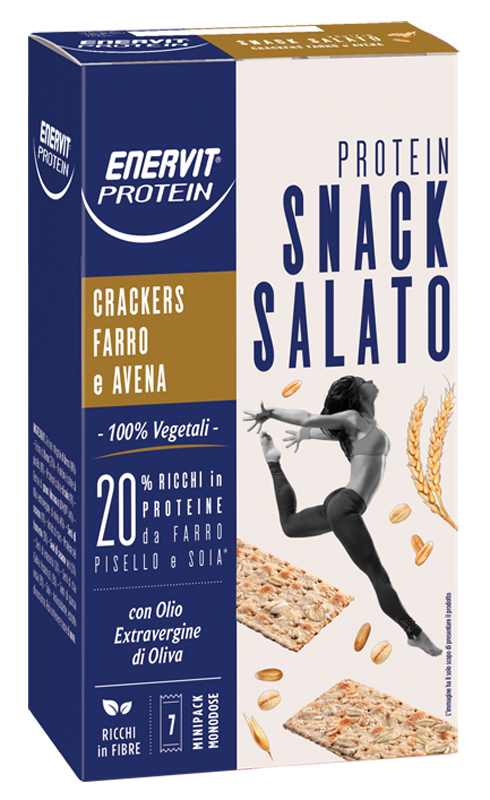 ENERVIT PROTEIN CRACKERS FARRO AVENA 7 MINIPACK - Farmapanda Srl