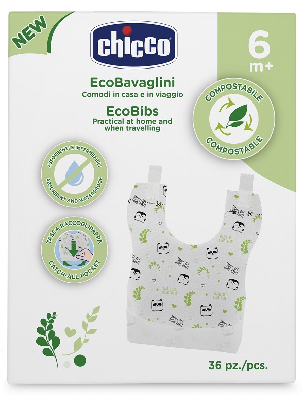 CHICCO BAVAGLINI MONOUSO COMPOSTABILI 36 PEZZI - Farmapanda Srl