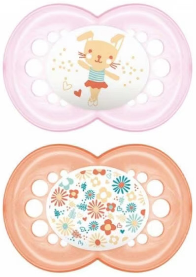 MAM SUCCHIETTO ORIGINAL 16+ SILICONE FEMMINA 2 PEZZI - Farmapanda Srl