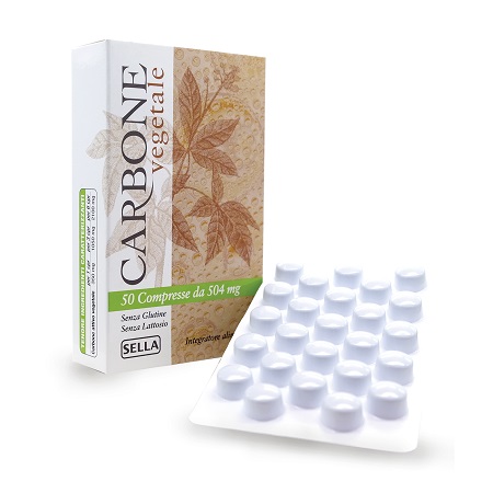 CARBONE VEGETALE 50 COMPRESSE - Farmapanda Srl