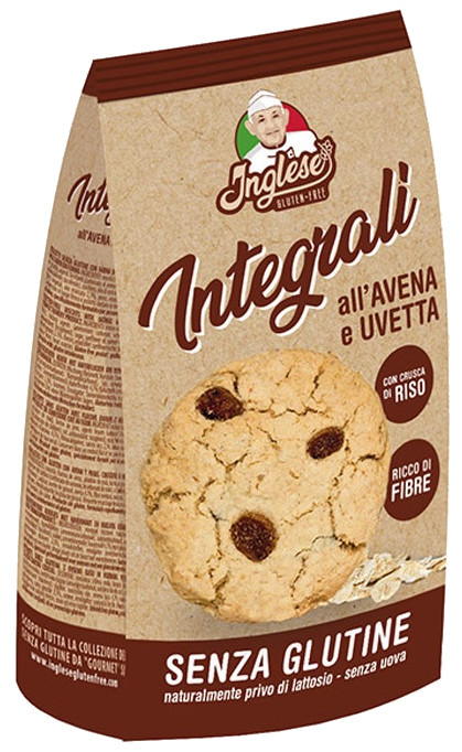 INGLESE BISCOTTI AVENA UVETTA 300 G - Farmapanda Srl
