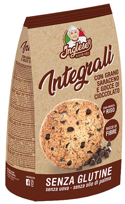 INGLESE BISCOTTI AL GRANO SARACENO CON GOCCE DI CIOCCOLATO 300 G - Farmapanda Srl