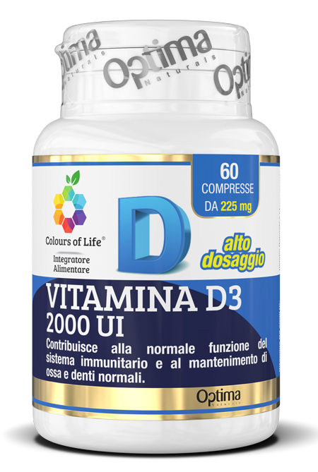 COLOURS OF LIFE VITAMINA D3 2000 UI 60 COMPRESSE - Farmapanda Srl
