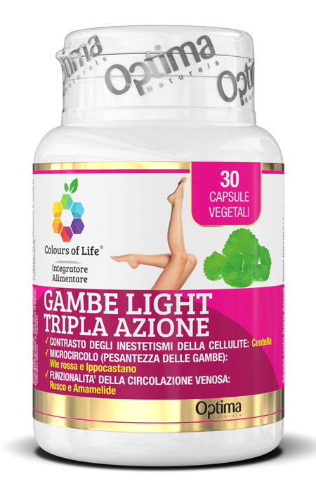 COLOURS OF LIFE GAMBE LIGHT TRIPLA AZIONE 30 CAPSULE VEGETALI 850 MG - Farmapanda Srl