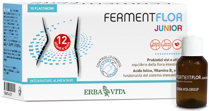 FERMENTFLOR JUNIOR 10 FLACONCINI - Farmapanda Srl