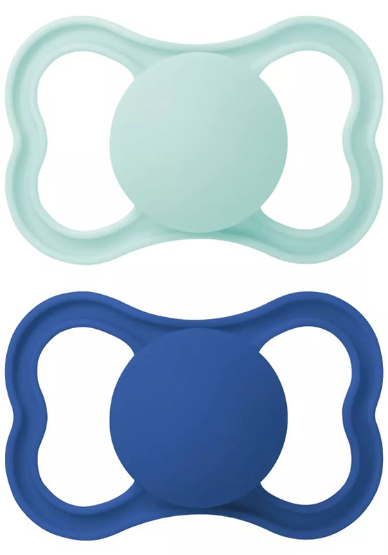 MAM AIR SUCCHIETTO 16+ MESI SILICONE MASCHIO 2 PEZZI - Farmapanda Srl