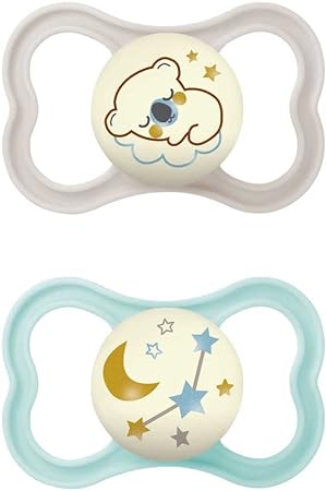 MAM AIR NIGHT SUCCHIETTO 16+ MESI SILICONE NEUTRO 2 PEZZI - Farmapanda Srl