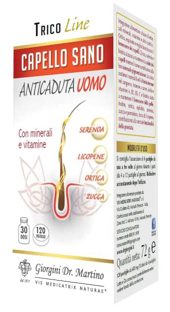 CAPELLO SANO ANTICADUTA UOMO 120 PASTIGLIE - Farmapanda Srl