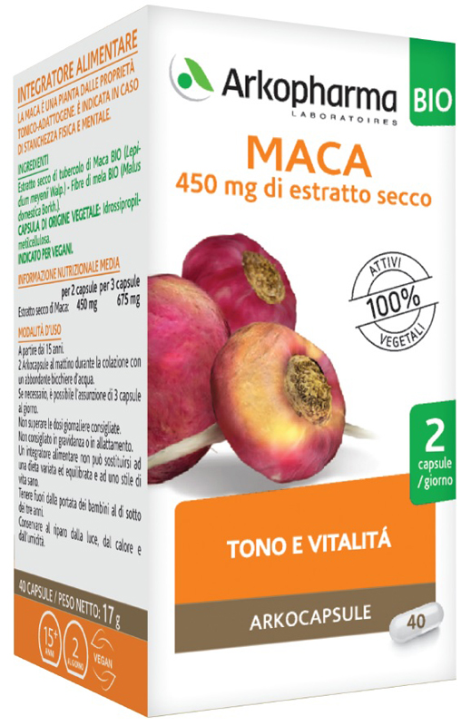 ARKO CAPSULE MACA BIO 40 CAPSULE - Farmapanda Srl