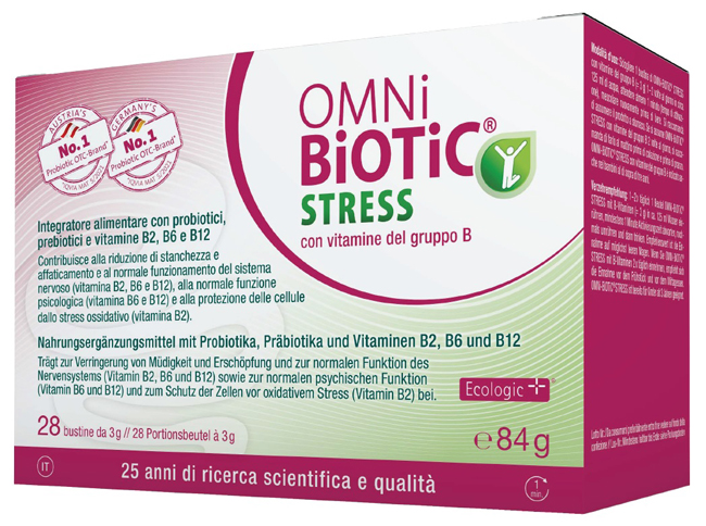OMNI BIOTIC STRESS VITAMINE GRUPPO B 28 BUSTINE DA 3 G - Farmapanda Srl