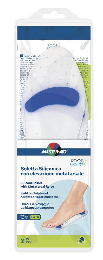 SOLETTA SILICONICA MASTER-AID FOOTCARE SMALL 37-38 METATARSO I4 - Farmapanda Srl