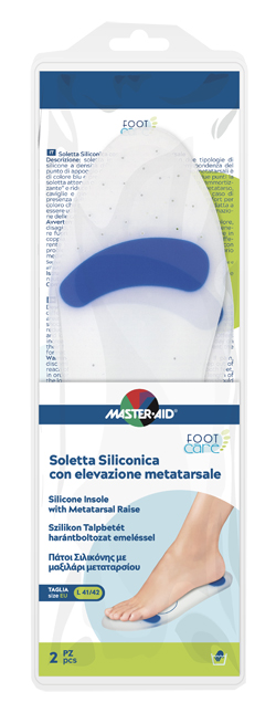 SOLETTA SILICONICA MASTER-AID FOOTCARE LARGE 41-42 METATARSO I6 - Farmapanda Srl