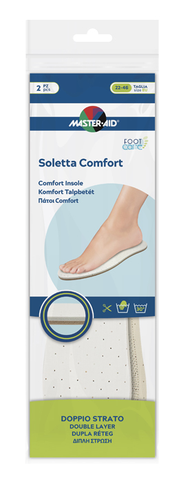 MASTER-AID FOOTCARE SOLETTA COMFORT RITAGLIABILE 2 PEZZI I1 - Farmapanda Srl
