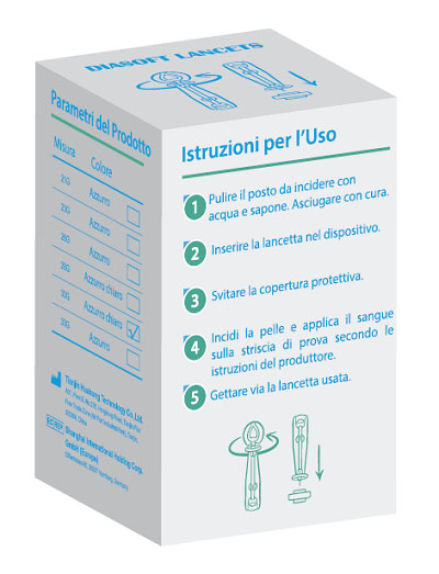 LANCETTE PUNGIDITO DIASOFT LANCET 25 PEZZI - Farmapanda Srl