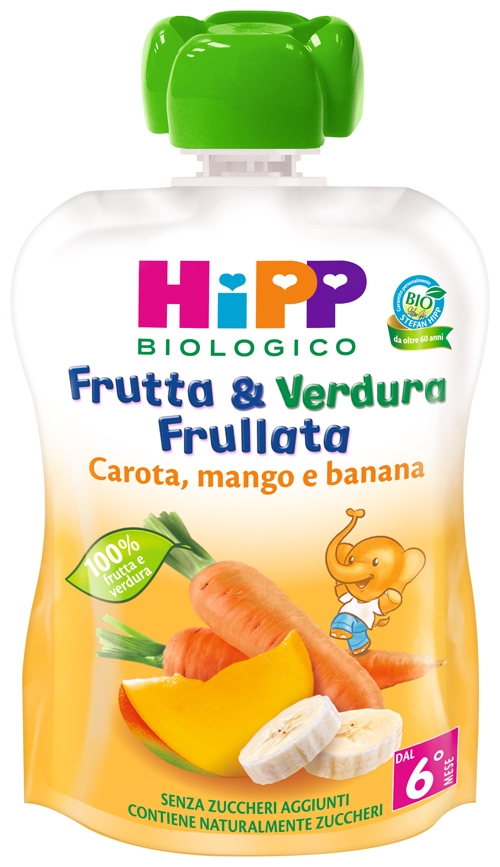 HIPP BIO FRUTTA & VERDURA CAROTA MANGO BANANA 90 G - Farmapanda Srl