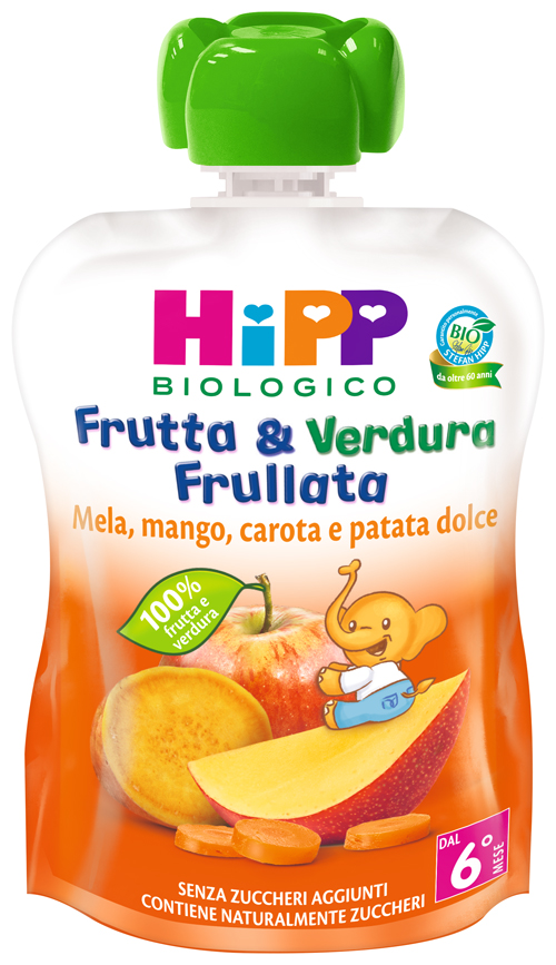 HIPP BIO FRUTTA & VERDURA MELA MANGO CAROTA PATATA DOLCE 90 G - Farmapanda Srl