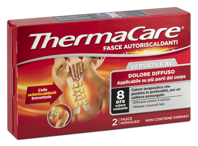 FASCIA AUTORISCALDANTE VERSATILE THERMACARE XL 2 PEZZI - Farmapanda Srl