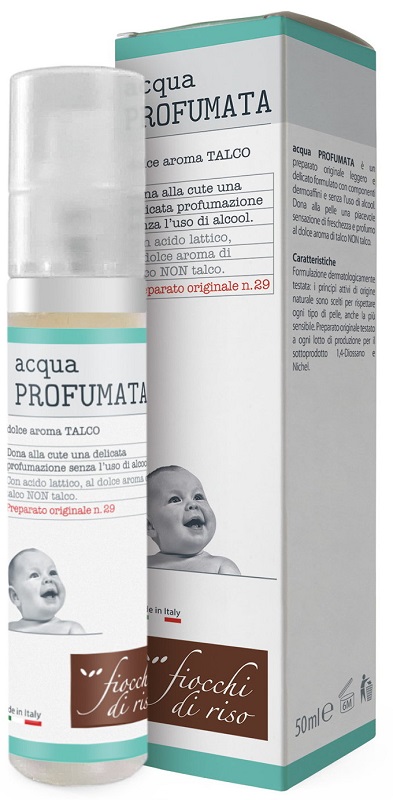 FIOCCHI DI RISO ACQUA PROFUMATA RINFRESCANTE TALCO 50 ML - Farmapanda Srl
