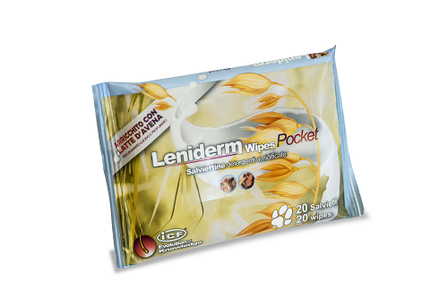 LENIDERM WIPES POCKET 20 PEZZI DISPLAY - Farmapanda Srl
