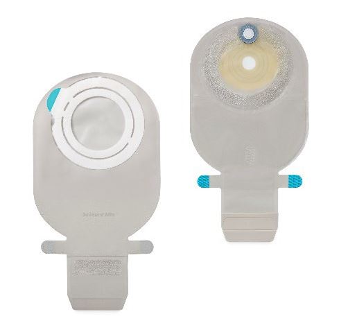 SENSURA MIO FLEX SISTEMA 2 PEZZI CON AGGANCIO ADESIVO SACCA ILEOSTOMIA TRASPARENTE 70MM DA 550 ML 30 PEZZI - Farmapanda Srl